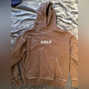 GOLF Essentials Cropped Hoodie - Mens Large - Brown